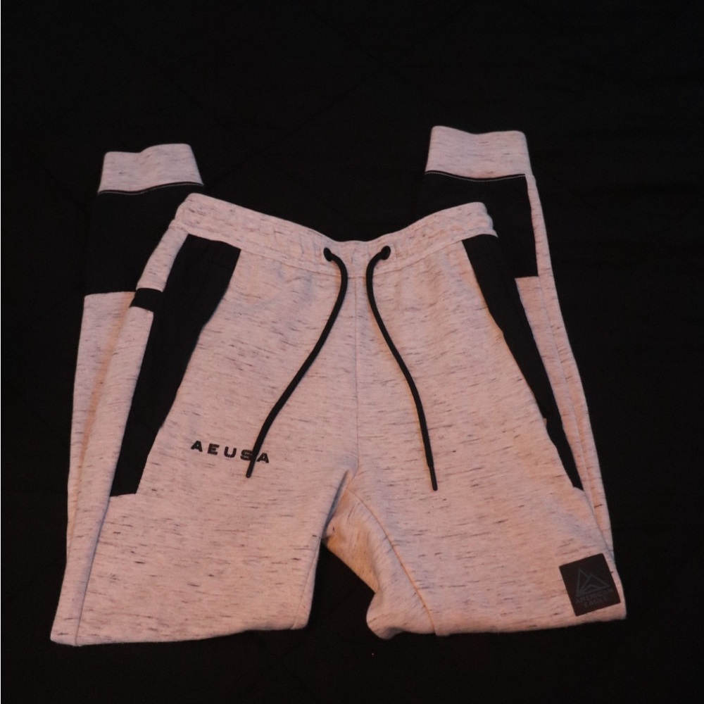 Kids Gray and Black Joggers